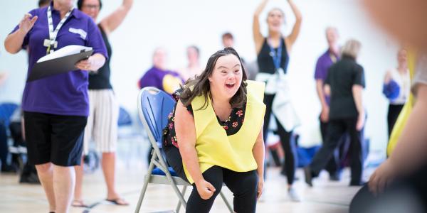 Someone taking part in a sporting activity 