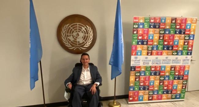 Josh Wintersgill at the UN