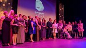 YouthAbility team on stage collecting their award