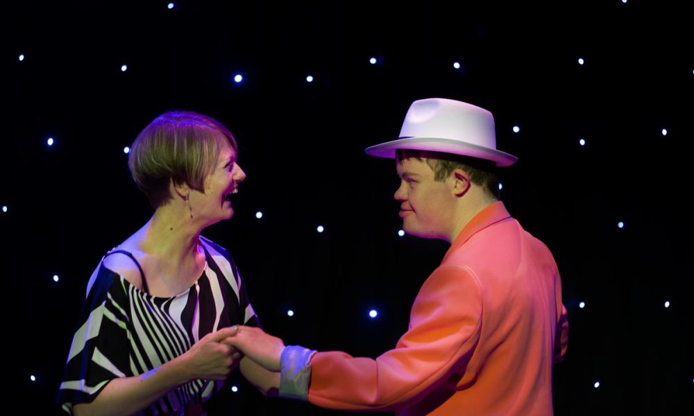 Michael and Louise at the Strictly Cymru Final