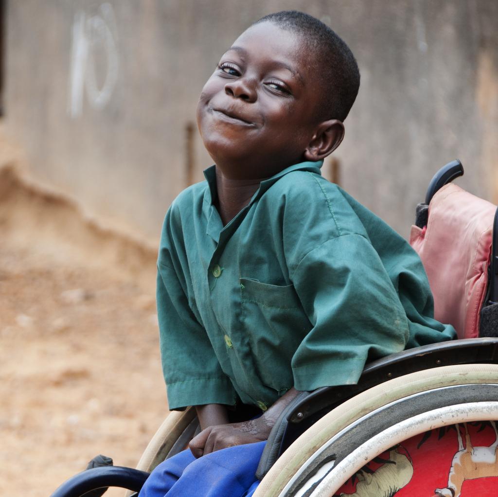 Boy at school in sierra leone