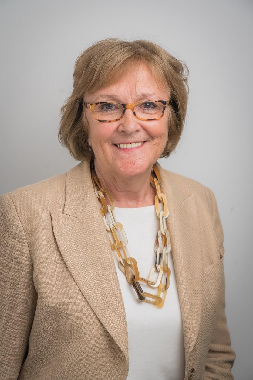 Portrait image of Sally Davis, chair of Leonard Cheshire