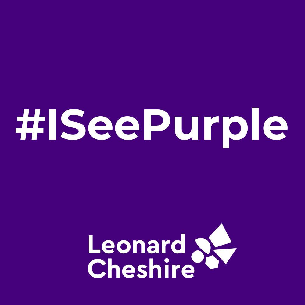 Share our iseepurple Instagram tile