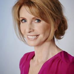 Jane Asher looking directly at the camera