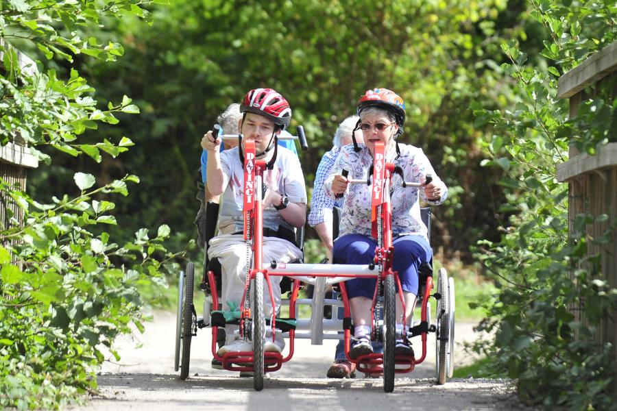 Two wheels for all participants