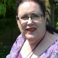 Our campaigner Kathy looking at the camera